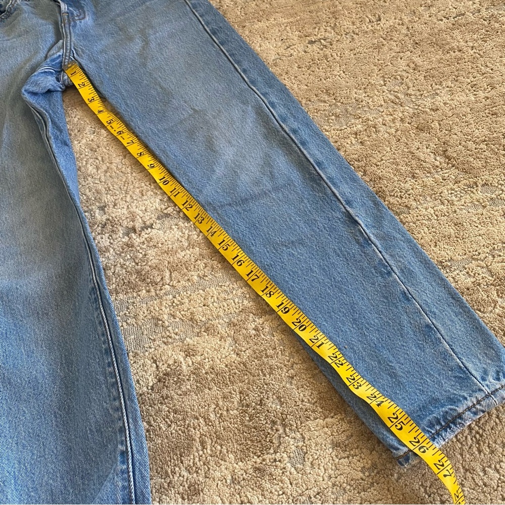 Levi’s Wedgie Button Fly Straight Leg Jeans High Waist 100% Cotton Medium Wash - Picture 5 of 13